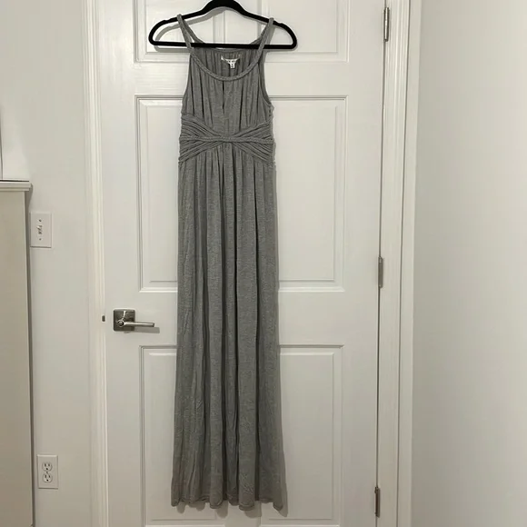 slim fit dress slacks SILVER LAMÉ METALLIC GRECIAN DRESS – BlackCakeClothing main image 1